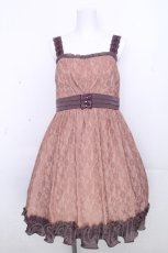 画像1: axes femme / 3つリボン裾ティアードキャミチュニック  ピンクベージュ S-26-10-31-050-AX-BL-HR-ZS (1)