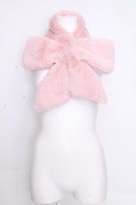 画像1: m petit by misako / リボンファーティペット  ピンク S-26-10-31-011-LO-ZA-HR-ZS (1)