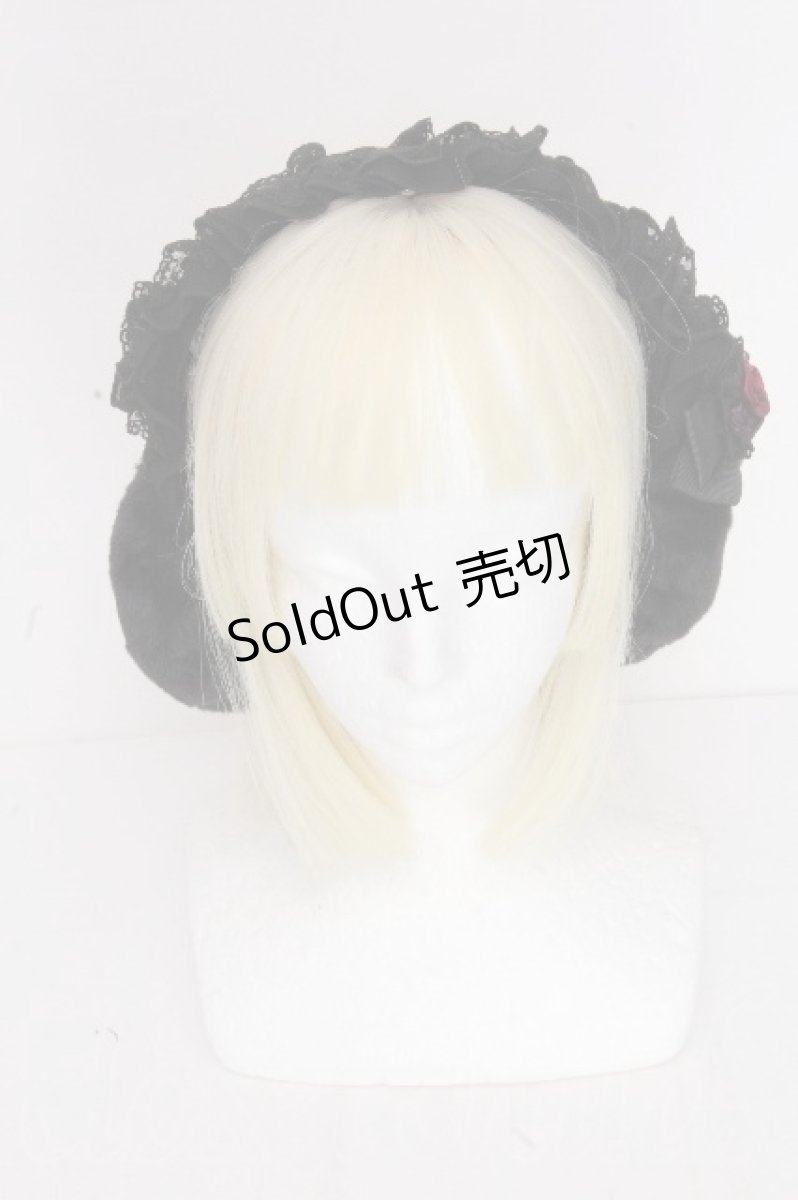 画像2: axes femme / ヘッドドレス風イヤーマフ  黒 S-26-10-31-014-AX-ZA-HR-ZS (2)