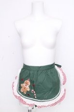 画像1: Chalmiere / クリスマス刺繍エプロン  グリーン S-26-10-31-018-AX-OP-HR-ZS (1)