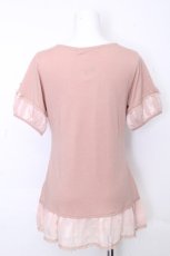 画像2: axes femme / ミニリボンインナープルオーバー  ピンクベージュ S-26-10-31-022-AX-TO-HR-ZS (2)