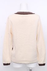 画像2: axes femme / アーガイルニット  アイボリー S-26-10-31-024-AX-TO-HR-ZS (2)