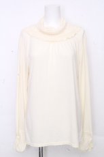 画像1: axes femme / バラモチーフ付きタートル  アイボリー S-26-10-31-025-AX-TO-HR-ZS (1)