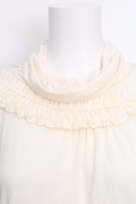 画像3: axes femme / バラモチーフ付きタートル  アイボリー S-26-10-31-025-AX-TO-HR-ZS (3)