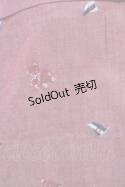 画像5: 【SALE】PINK HOUSE / くまさん&旗刺繍半袖フードブラウス T-23-10-08-029-LO-BL-HD-ZT117