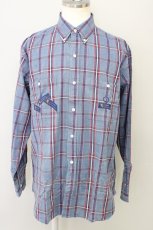 画像1: 【SALE】Karl Helmut / サイドチェックシャツ T-23-10-09-007-EL-BL-HD-ZT242 (1)