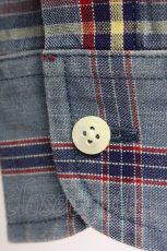 画像3: 【SALE】Karl Helmut / サイドチェックシャツ T-23-10-09-007-EL-BL-HD-ZT242 (3)