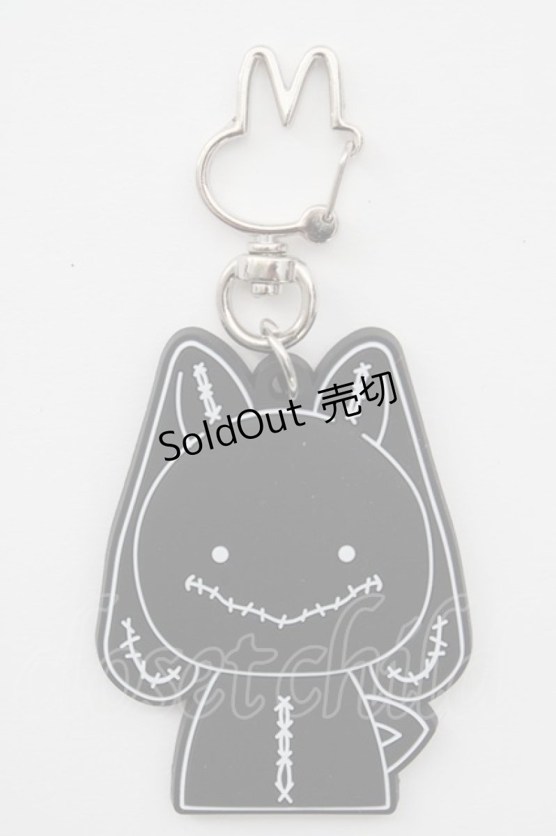 画像1: 【SALE】NieR CLOTHING / ラバーキーホルダー【モノクロ】 T-23-10-27-083-PU-ZA-IG-ZT575-F001 (1)