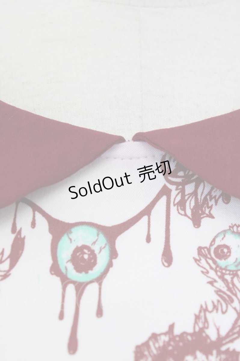 画像3: 【SALE】Sourpuss Clothing / モンスターワンピース M 白ｘ赤 T-23-11-27-020-PU-OP-AS-ZT306 (3)