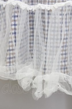画像3: axes femme POETIQUE / チュールスカート M 茶×紺×白 T-23-11-27-030-AX-SK-AS-ZT306