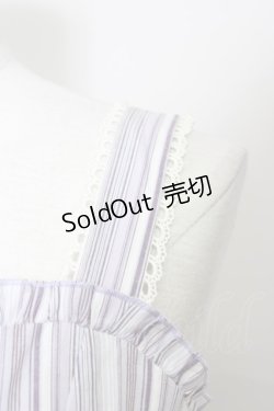 画像5: 【SALE】axes femme POETIQUE / ストライプジャンパースカート  ラベンダー T-23-11-30-048-AX-OP-IG-ZT304