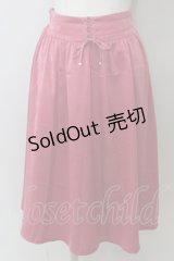 LODISPOTTO / フロントレースアップミディスカート  ピンク T-23-11-30-058-LO-SK-IG-ZT302