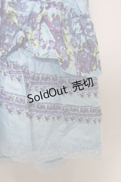 画像4: axes femme / 水彩風スカート  サックス T-23-11-30-059-AX-SK-IG-ZT302