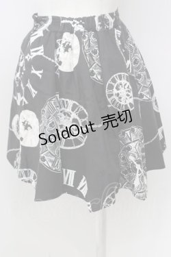画像2: MILK / Clock Worldスカート  ブラック T-23-11-30-060-ML-SK-IG-ZT302