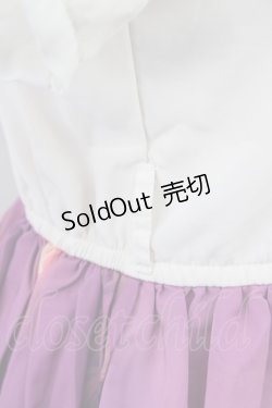 画像6: 【SALE】axes femme POETIQUE / パフ袖パネル柄ワンピース  アイボリーＸ紫 T-23-12-10-004-AX-OP-HD-ZT162