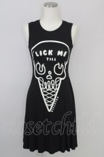 画像1: 【SALE】KILL STAR / ドクロPTノースリーブカットワンピース XS 黒Ｘ白 T-23-12-10-008-SL-OP-HD-ZT162 (1)