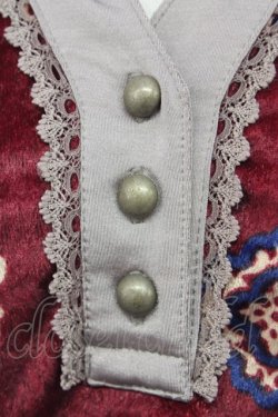 画像5: axes femme / ベロアキャリッジモチーフワンピース  ワイン T-23-12-21-031-AX-OP-IG-ZT068