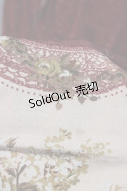 画像8: axes femme / レースアップローズドットワンピース  ワイン T-23-12-21-032-AX-OP-IG-ZT068