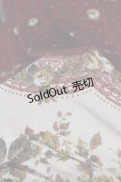 画像9: axes femme / レースアップローズドットワンピース  ワイン T-23-12-21-032-AX-OP-IG-ZT068