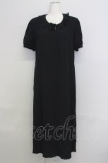 画像1: 【SALE】KANEKO ISAO / ニットレース襟ワンピース  黒 T-24-01-16-023-EL-OP-HD-ZT401 (1)