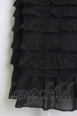 画像3: 【SALE】KANEKO ISAO / シフォンフリルスカート L 黒 T-24-01-16-027-EL-SK-HD-ZT401 (3)