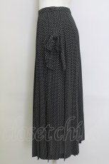 画像3: 【SALE】KANEKO ISAO / ドットリボンプリーツスカート  黒Ｘ白 T-24-01-16-031-EL-SK-HD-ZT401 (3)
