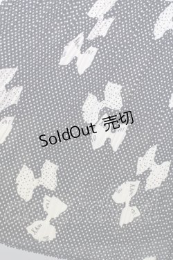 画像5: KANEKO ISAO / リボンドットシルエットプリーツスカート  黒Xアイボリー T-24-01-16-032-EL-SK-HD-ZT401