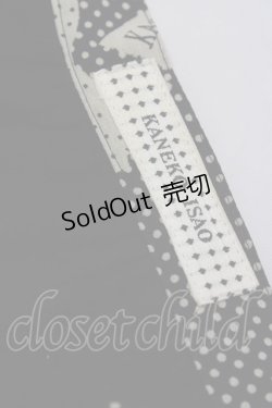 画像6: KANEKO ISAO / リボンドットシルエットプリーツスカート  黒Xアイボリー T-24-01-16-032-EL-SK-HD-ZT401