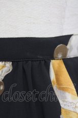 画像5: 【SALE】KANEKO ISAO / クチナシ&香水瓶柄スカート  黒Ｘブラウン T-24-01-16-035-EL-SK-HD-ZT402 (5)