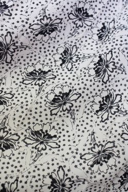 画像3: KANEKO ISAO / フラワー総柄スカート  アイボリーX黒 T-24-01-16-039-EL-SK-HD-ZT402