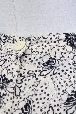 画像4: KANEKO ISAO / フラワー総柄スカート  アイボリーX黒 T-24-01-16-039-EL-SK-HD-ZT402