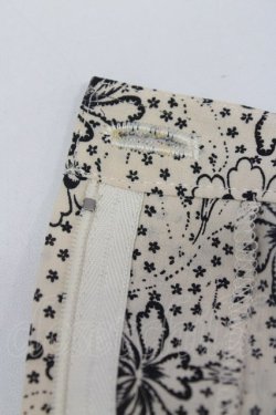 画像6: KANEKO ISAO / フラワー総柄スカート  アイボリーX黒 T-24-01-16-039-EL-SK-HD-ZT402