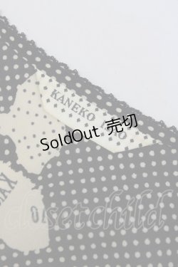 画像5: KANEKO ISAO / シルエットリボンドット半袖ブラウス  黒Xアイボリー T-24-01-16-006-EL-BL-HD-ZT372