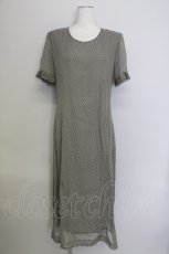 画像1: 【SALE】KANEKO ISAO / ドットシフォンワンピース  グレーＸアイボリー T-24-01-16-020-EL-OP-HD-ZT401 (1)