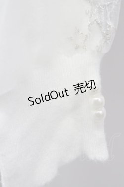 画像4: 【SALE】axes femme / お星さまチュール袖ニット  シロ T-24-01-17-003-AX-TO-IG-ZT126