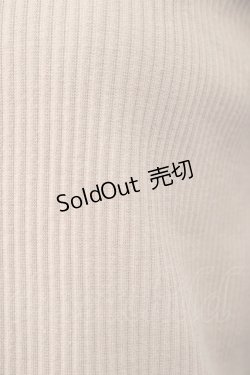 画像4: axes femme / 花モチーフリブプルオーバー  ピンクベージュ T-24-01-17-016-AX-TO-IG-ZT403