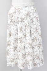 画像1: 【SALE】an another angelus / ストライプベルト付きフラワー柄スカート  オフシロ T-24-01-19-026-CA-SK-IG-ZT375 (1)