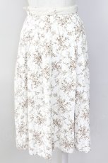 画像2: 【SALE】an another angelus / ストライプベルト付きフラワー柄スカート  オフシロ T-24-01-19-026-CA-SK-IG-ZT375 (2)