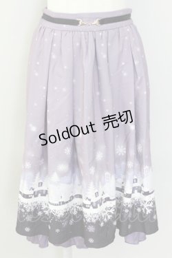 画像1: axes femme POETIQUE / ビット付スノータウンスカート M パープル T-24-01-19-035-AX-SK-YM-ZT379