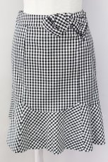 画像1: 【SALE】Franche Lippee / ギンガムスカート  クロ×シロ T-24-01-19-037-LO-SK-IG-ZT407 (1)