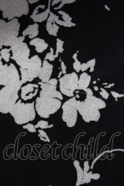 画像8: INGEBORG / 白&赤フラワー柄スカート S 黒X白X赤 T-24-01-20-026-LO-SK-HD-ZT018