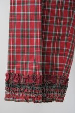 画像3: 【SALE】KANEKO ISAO / チェックチャイナブラウス  赤チェック T-24-01-20-011-EL-BL-HD-ZT004 (3)