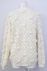 画像2: 【SALE】INGEBORG / カメリアポンポンニットカーディガン  アイボリー T-24-01-20-013-LO-TO-HD-ZT004 (2)