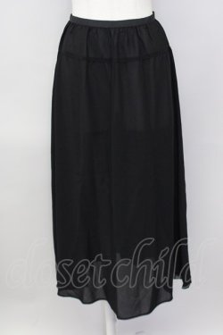 画像5: KANEKO ISAO / オーガンジー重ねスカート  黒 T-24-01-21-019-EL-SK-HD-ZS