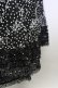 画像4: KANEKO ISAO / フラワー刺繍ドットスカート  黒Ｘ白 T-24-01-21-022-EL-SK-HD-ZT032