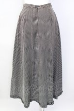 画像2: 【SALE】INGEBORG / ドットスカート  黒Ｘアイボリー T-24-01-21-023-LO-SK-HD-ZT032 (2)