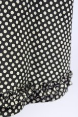 画像4: 【SALE】INGEBORG / ドットスカート  黒Ｘアイボリー T-24-01-21-023-LO-SK-HD-ZT032 (4)