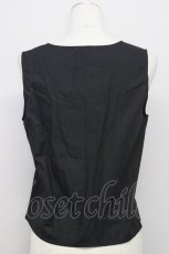画像5: 【SALE】KANEKO ISAO / ボーダーシフォンブラウス  黒Ｘ白 T-24-01-21-003-EL-BL-HD-ZT022 (5)