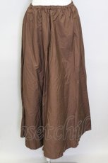 画像1: 【SALE】KANEKO ISAO / アンダー風スカート  ブラウン T-24-01-21-030-EL-SK-HD-ZT044 (1)