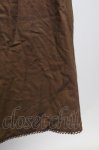 画像4: 【SALE】KANEKO ISAO / アンダー風スカート  ブラウン T-24-01-21-030-EL-SK-HD-ZT044 (4)